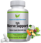Coast to Coast Nutrition Nerve Support 600mg - 60 Capsules