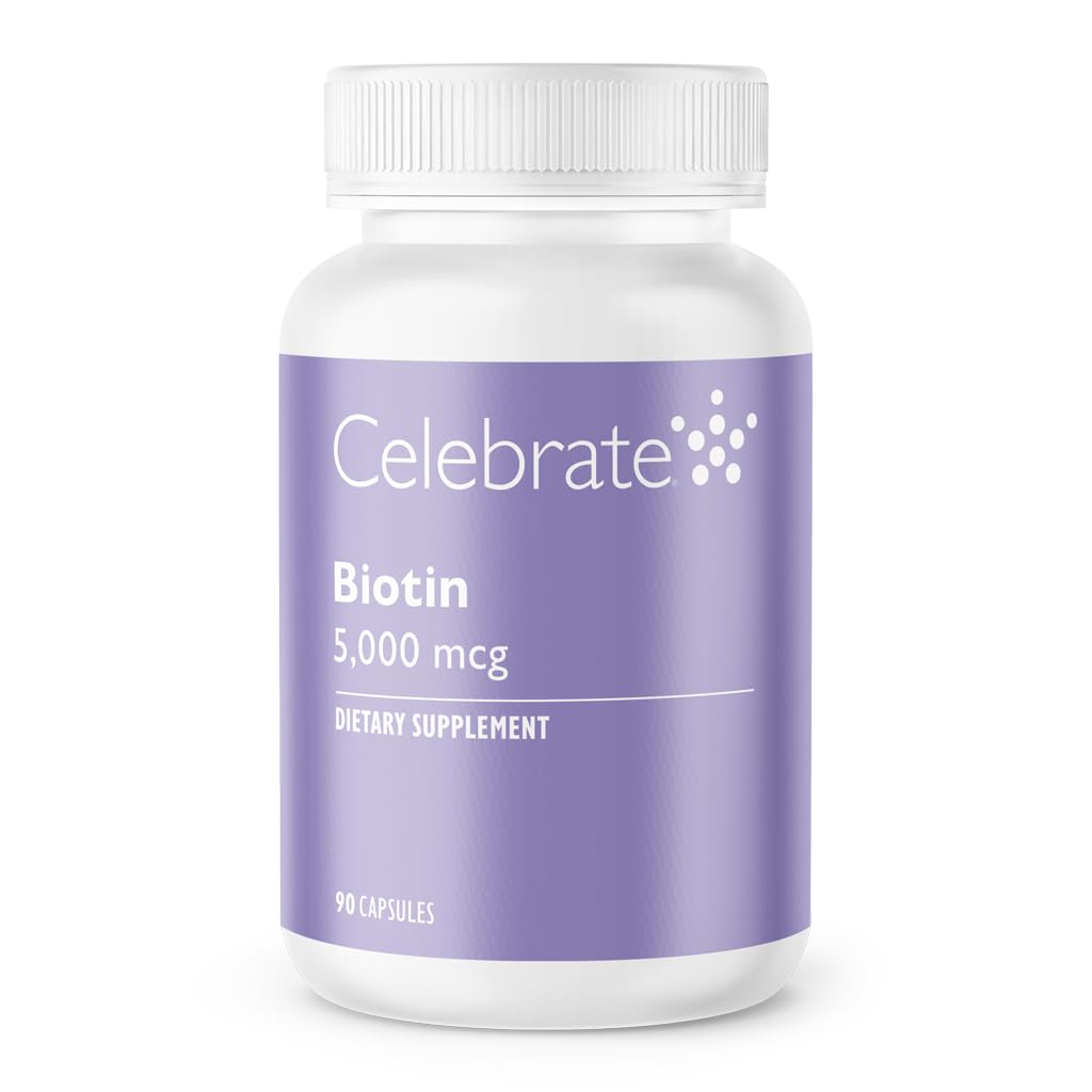Celebrate Biotin 5,000 mcg - 90 Capsules - image 4