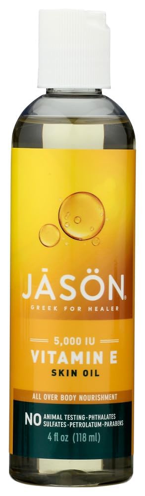 JASON JĀSÖN Vitamin E Oil 5000 IU - 16 Fl Oz (Pack of 4)