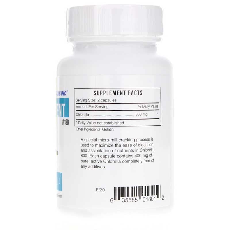 Systemic Formulas REL Chlorella 800 mg - 60 Capsules - image 2