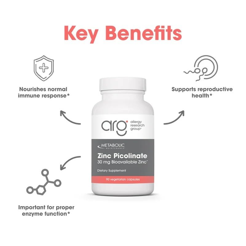Metabolic Maintenance Zinc Picolinate 30 mg Immune - 90 Capsules - image 4