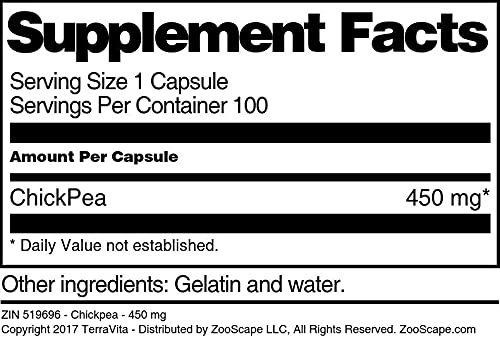 Terravita Chickpea 450 mg - 100 Capsules - image 4