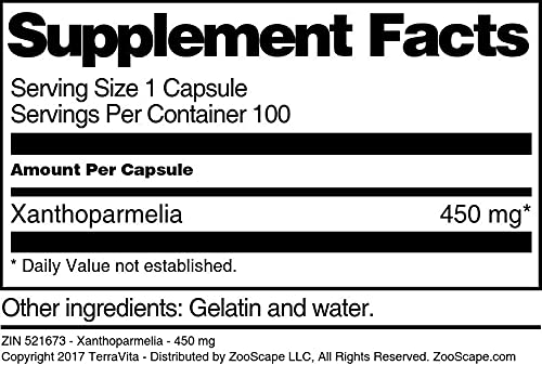 Terravita Xanthoparmelia 450 mg - 100 Capsules - image 4