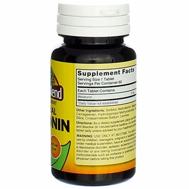 Nature's Blend Melatonin 5 mg - 180 Tablets - image 8