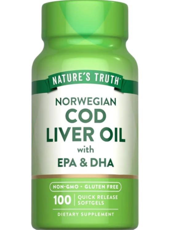 Nature's Truth Norwegian Cod Liver Oil - 100 Softgels