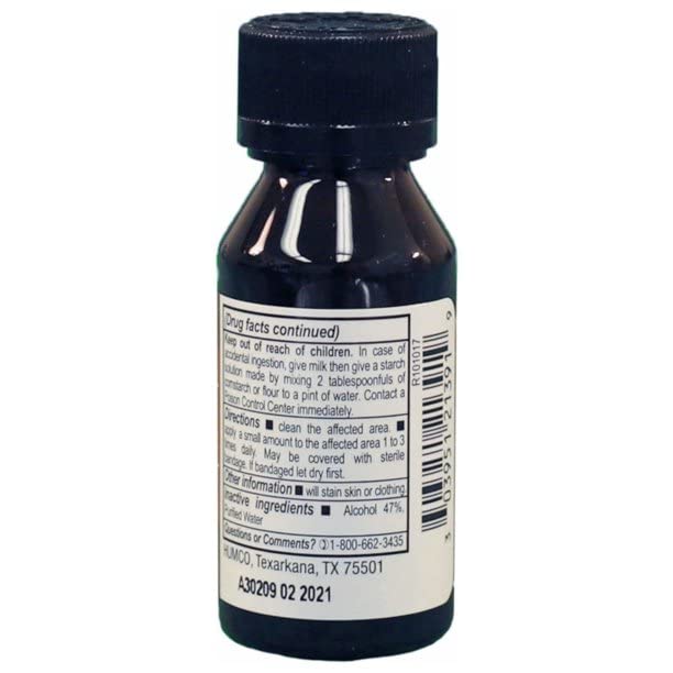 HUMCO Iodine Tincture Mild 2% USP - 5 oz - image 2
