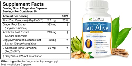 Holistic Health Labs Gut Alive Digestive Support - 60 Capsules - image 2