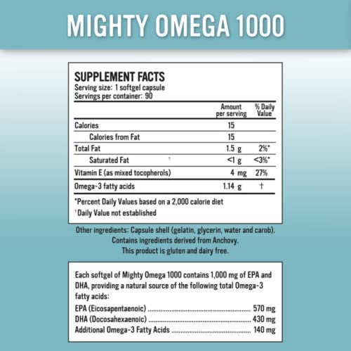 Alkaline for Life Omega 3 Fish Oil 1000 mg - 90 Softgels - image 2