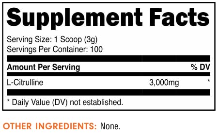 Bucked Up L-Citrulline 3000mg Powder - 100 Servings - image 2