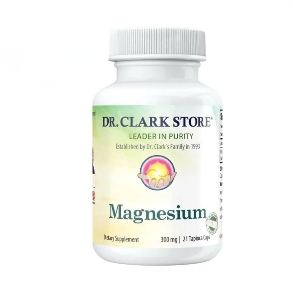 Dr Clark Magnesium Supplement 300mg - 21 Vegetarian Capsules