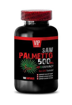 VIP Supplements Saw Palmetto 500mg Extract Hair Growth - 100 Capsules - image 2