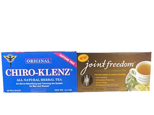 CHIRO-KLENZ Original Colon Cleanse Tea & Joint Freedom Tea - 60 Tea Bags