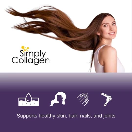 Simply Collagen Hydrolyzed Collagen Peptides Powder Grass-Fed - 41 Servings - image 5