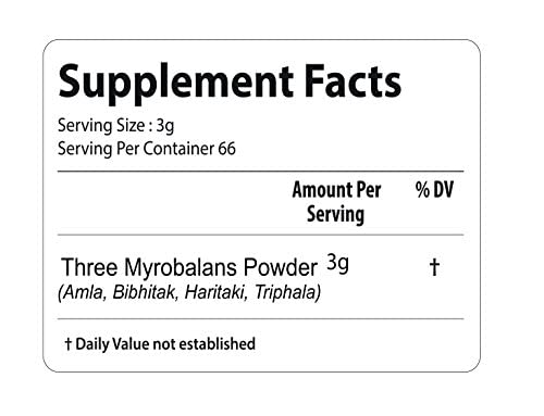 bixa BOTANICAL Natural Triphala Powder Digestion Support - 16 oz - image 4