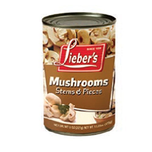 Lieber's Mushrooms Stem & Pieces - 3 Pack of 8 Fl Oz