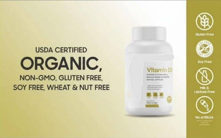 Generic Vitamin D3 50mcg (2000 IU) Immune Support - 50 Capsules - image 5