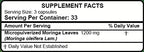 Hanan Moringa Superfood Powder Capsules 100 ct. Pure Moringa oleifera