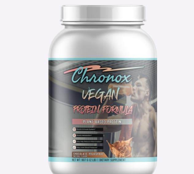 Chronox Vegan Protein Powder Chocolate Flavor - 2 LB