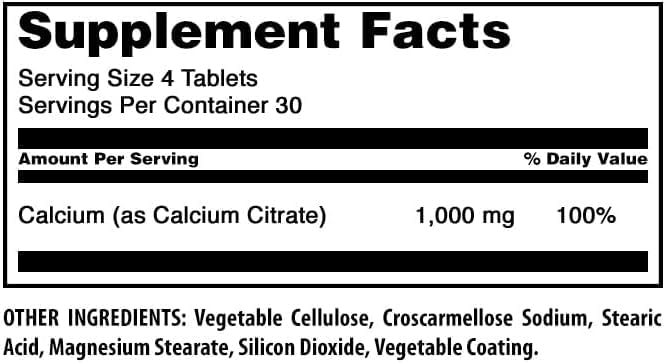 Amazing Formulas Calcium Citrate Supplement