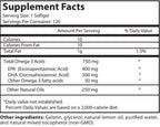 Omera Omega-3 Fish Oil 1000mg - 120 Softgels - image 2