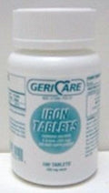 GeriCare Ferrous Sulfate 325 mg Iron Supplement - 100 Tablets