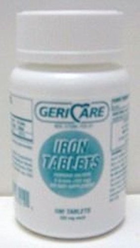 GeriCare Ferrous Sulfate 325 mg Iron Supplement - 100 Tablets