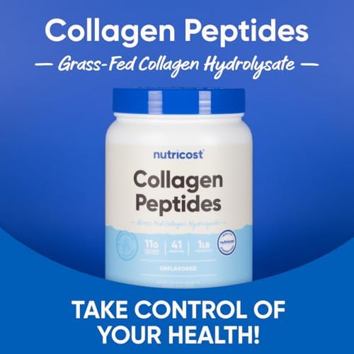 Nutricost Grass-Fed Collagen Powder 1LB (454 G) - Pure Grass Fed