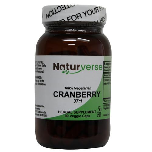 Naturverse Cranberry Powder Capsules - 90 Vegetarian Capsules