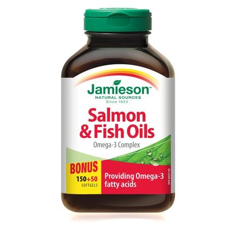 Jamieson Salmon & Fish Oils Omega-3 Complex - 200 Softgels