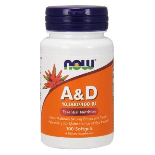 Now Foods Vitamin A & D 10000/400 IU - 400 Softgels