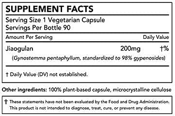 Nature Restore Jiaogulan Extract 98% Gypenosides - 90 Capsules - image 5