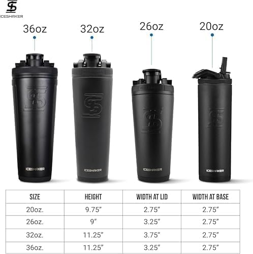 Ice Shaker Insulated Stainless Steel Shaker Bottle - 26oz - image 7
