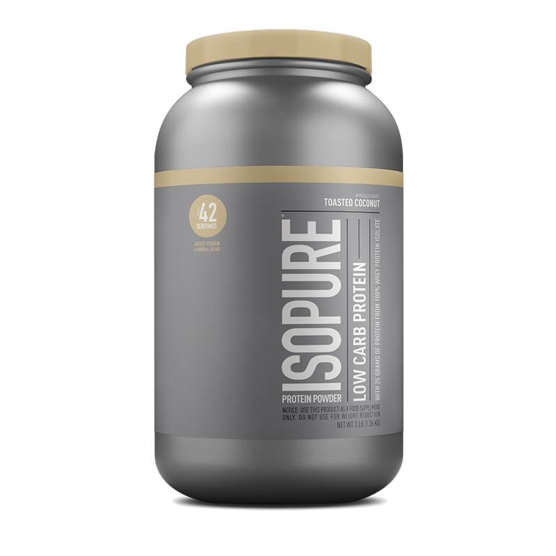 Isopure Low Carb Whey Isolate Protein Powder Toasted Coconut - 3 LB - image 4