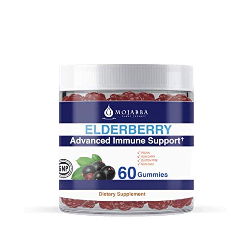 MoJabba Plant Therapy Elderberry Immune Support Gummies - 60 Gummies