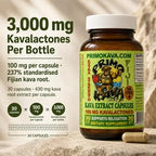 PRIMO KAVA Kava Capsules 100mg Calm & Relaxation - 30 Count - image 6