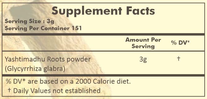 HERBAL HILLS Licorice Root Powder Yashtimadhu - 454g - image 3