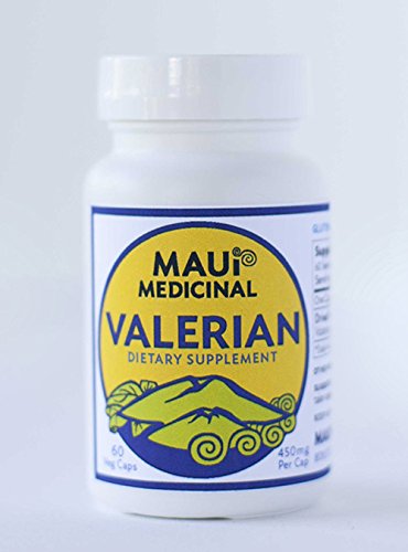 Maui Medicinal Herbs Valerian Root 450 mg - 60 Vegetarian Capsules