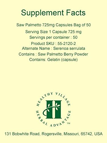 Herbal Advantage Saw Palmetto 725mg - 50 Capsules - image 3