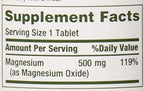 Nature's Bounty Magnesium Oxide 500mg - 100 Tablets - image 5