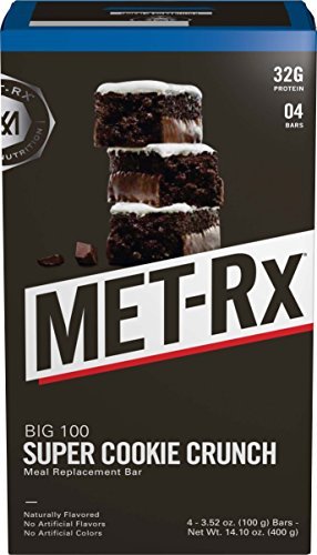 MET-Rx Big 100 Colossal Protein Bar Super Cookie Crunch - 4 Bars - image 3