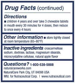 NaturalCare Children's A+ Attention Tablets for Focus & Alertness - 125ct - image 3