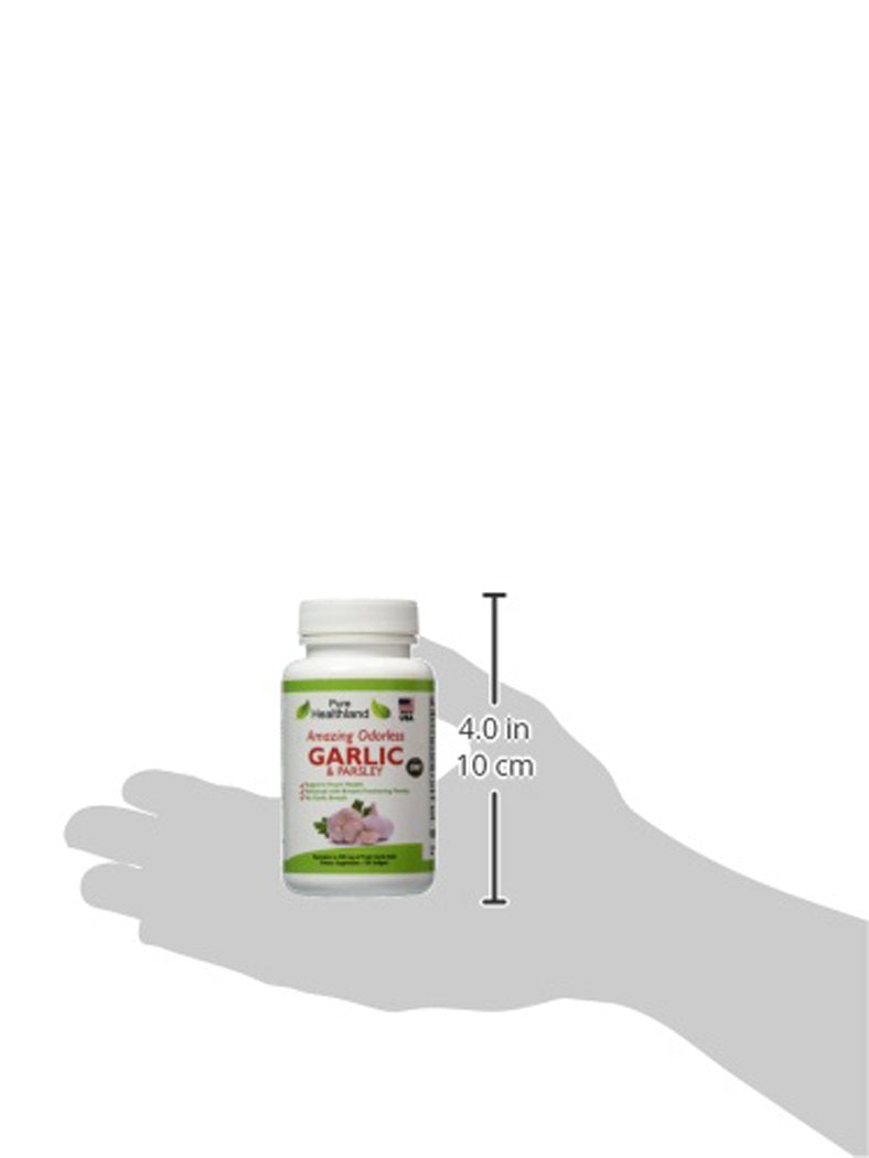 Pure Healthland Odorless Garlic & Parsley Supplement - 100 Softgels - image 5