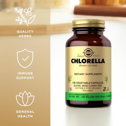 Solgar Chlorella 520mg - 100 Vegetarian Capsules - image 4