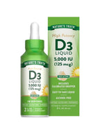 Nature's Truth Vitamin D3 5000 IU Liquid - Pack of 5 (2 oz each) - image 2