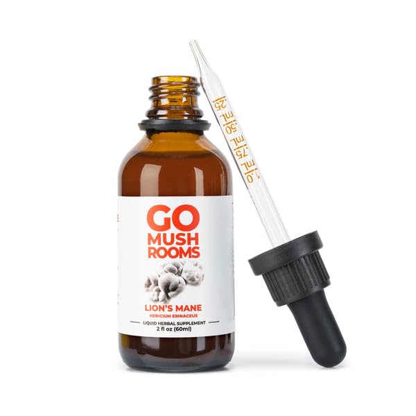 GO Mushrooms Lion's Mane Mushroom Tincture for Focus & Memory - 2 fl oz - image 2