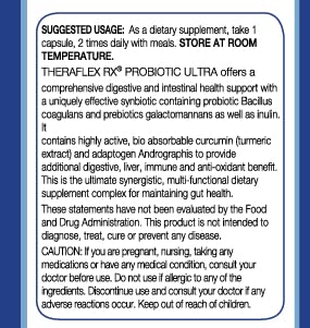 Theraflex RX Probiotic Ultra Prebiotic & Probiotic - 60 Capsules - image 3