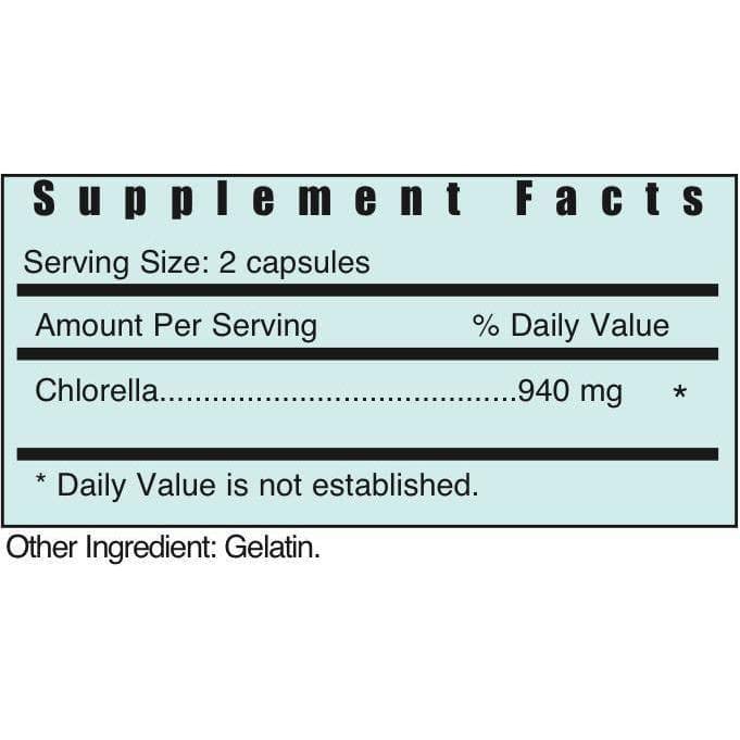 Systemic Formulas REL Chlorella 800 mg - 60 Capsules - image 3
