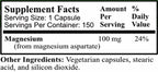 Daily Manufacturing Magnesium Aspartate 100 mg - 150 Vegetarian Capsules - image 2