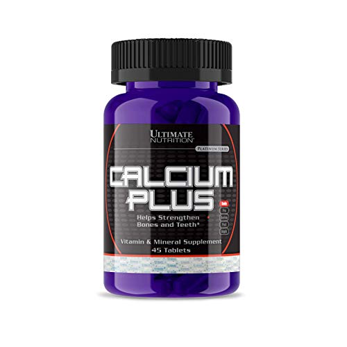 Ultimate Nutrition Calcium Plus Vitamin D Supplement - 45 Tablets