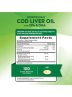 Nature's Truth Norwegian Cod Liver Oil - 100 Softgels - image 4